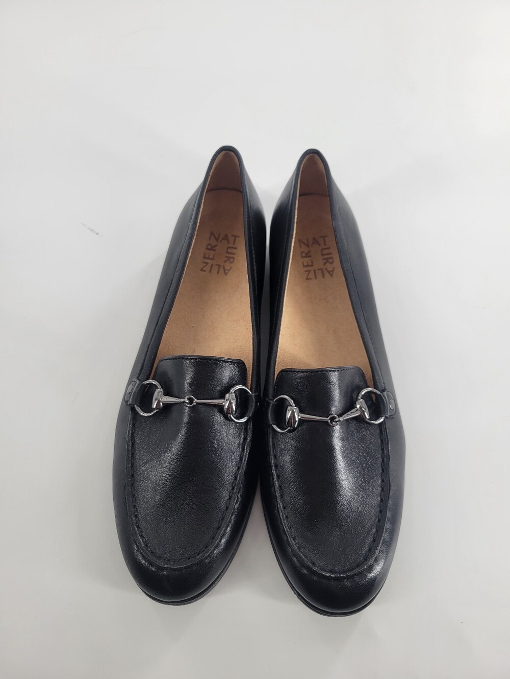 Naturalizer Black Leather Bit Loafers for Women Size 9 New